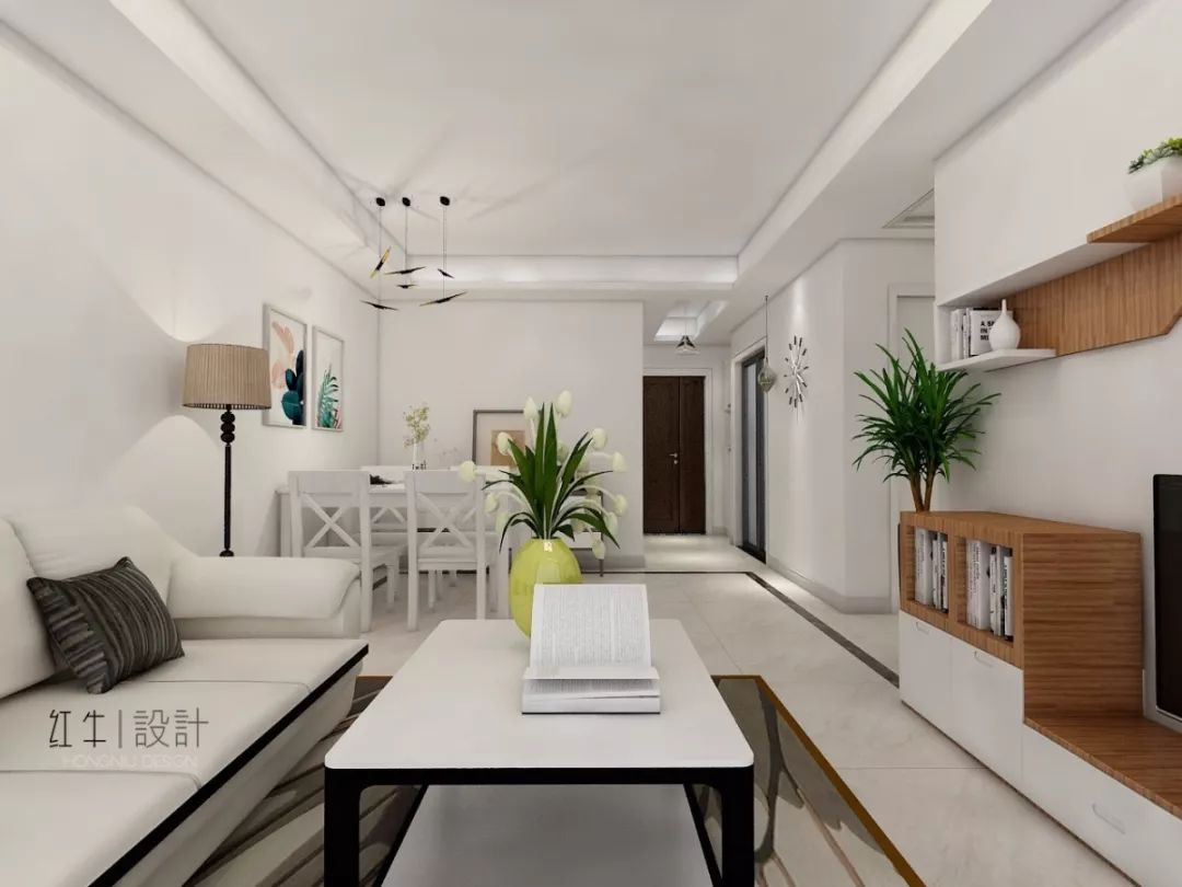 南京四季金輝90平米現(xiàn)代簡(jiǎn)約風(fēng)格裝修  跳躍色彩讓空間更靈動(dòng)03