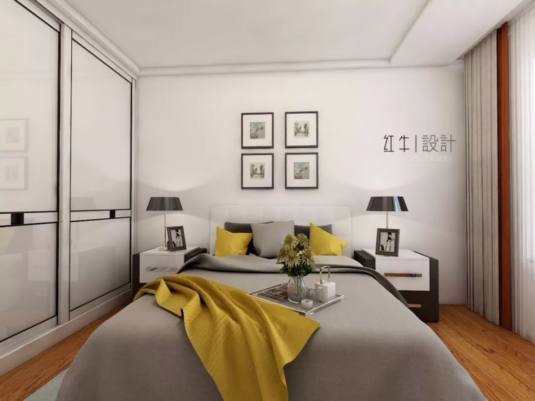 南京四季金輝90平米現(xiàn)代簡(jiǎn)約風(fēng)格裝修  跳躍色彩讓空間更靈動(dòng)05