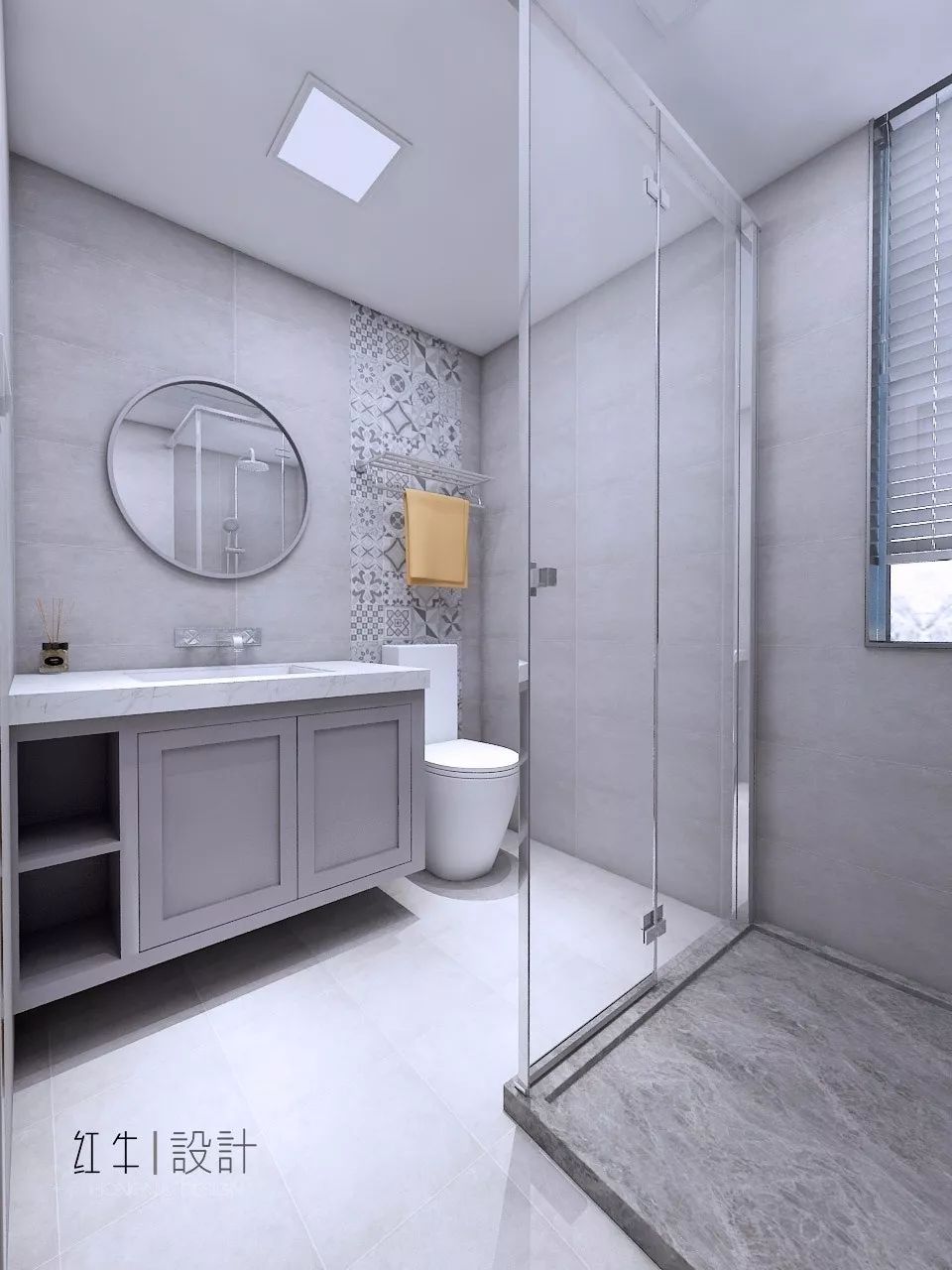 南京保利國際社區(qū)88平米現代簡約風格裝修09衛(wèi)生間