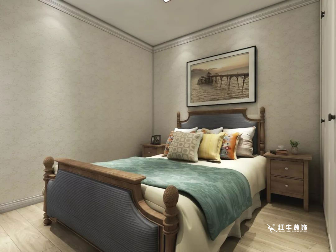 南京萬科光明城市115㎡簡美風(fēng)格--適合三代人的家居環(huán)境11老人房設(shè)計(jì)+logo