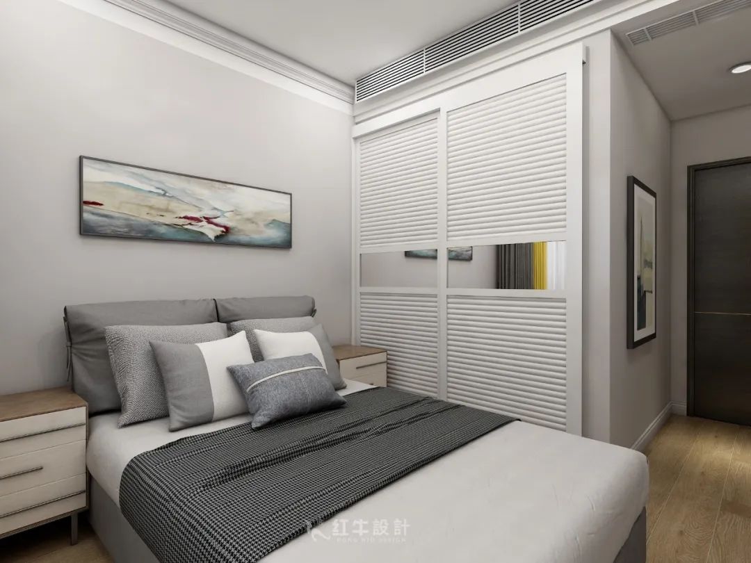 熊皓宇_同曦國際廣場140㎡輕奢風(fēng)格--改善性住房應(yīng)該這樣設(shè)計11客臥設(shè)計