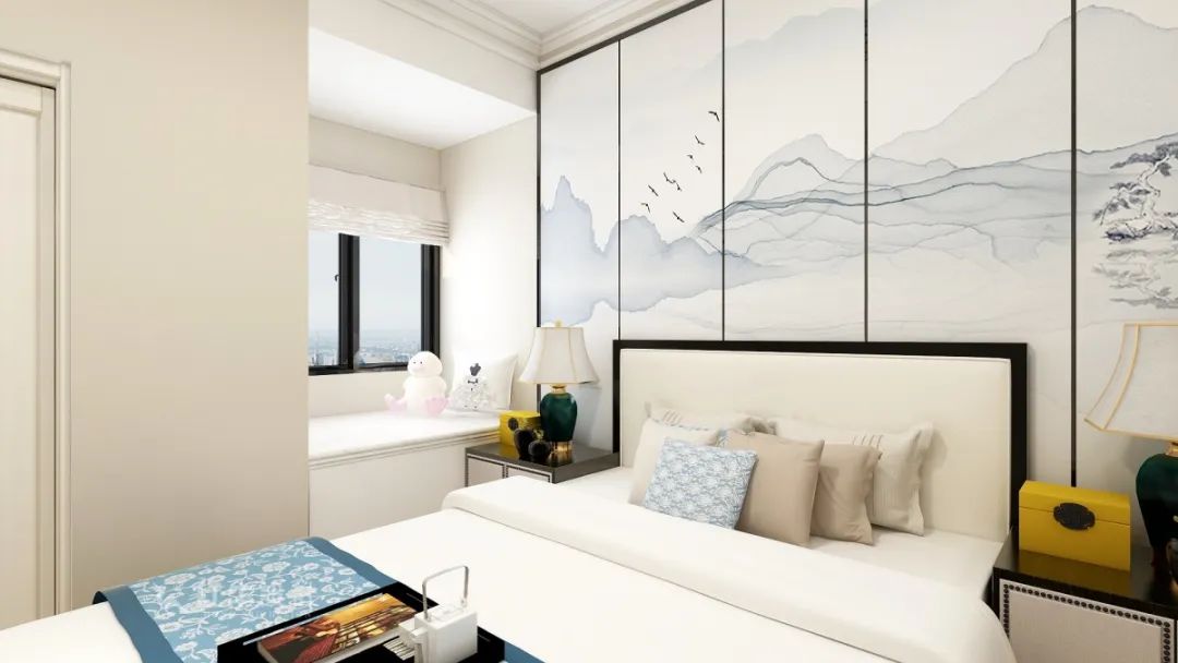 魏明花_明發(fā)財(cái)富中心63㎡新中式風(fēng)格--小戶(hù)型大利用05主臥