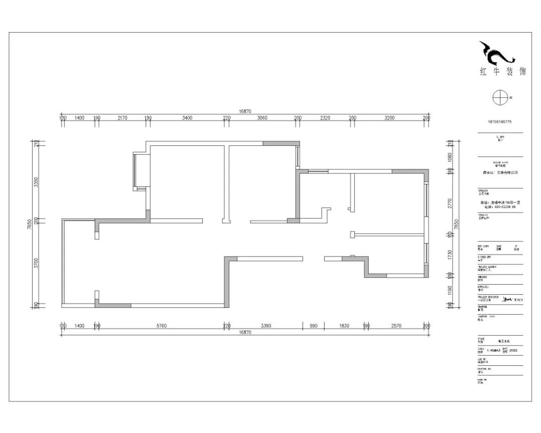 朱明琪_紅牛設(shè)計(jì)--中垠紫金官邸105㎡(C3戶型)新中式風(fēng)格02戶型分析_原始結(jié)構(gòu)圖