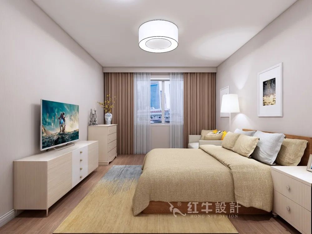 孟憲濤_紅牛設(shè)計(jì)--中垠紫金官邸109㎡（D戶型）現(xiàn)代北歐06主臥