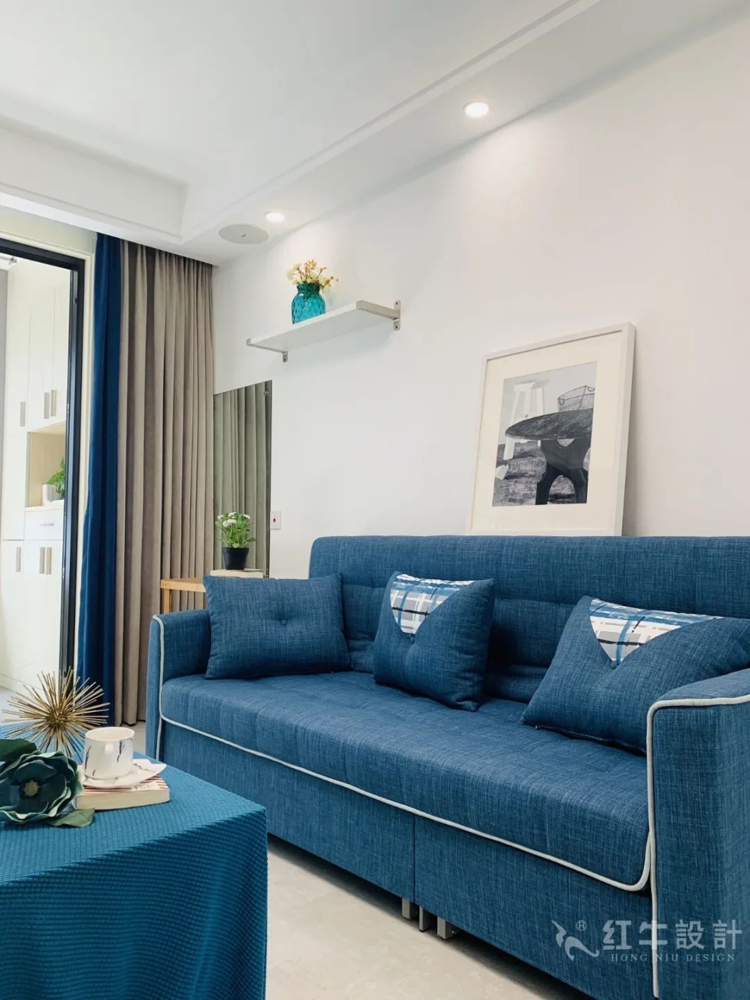 孟憲濤_保利國際社區(qū)115㎡現(xiàn)代北歐--簡潔明亮之家，一人獨居太愜意！07實景效果_客廳