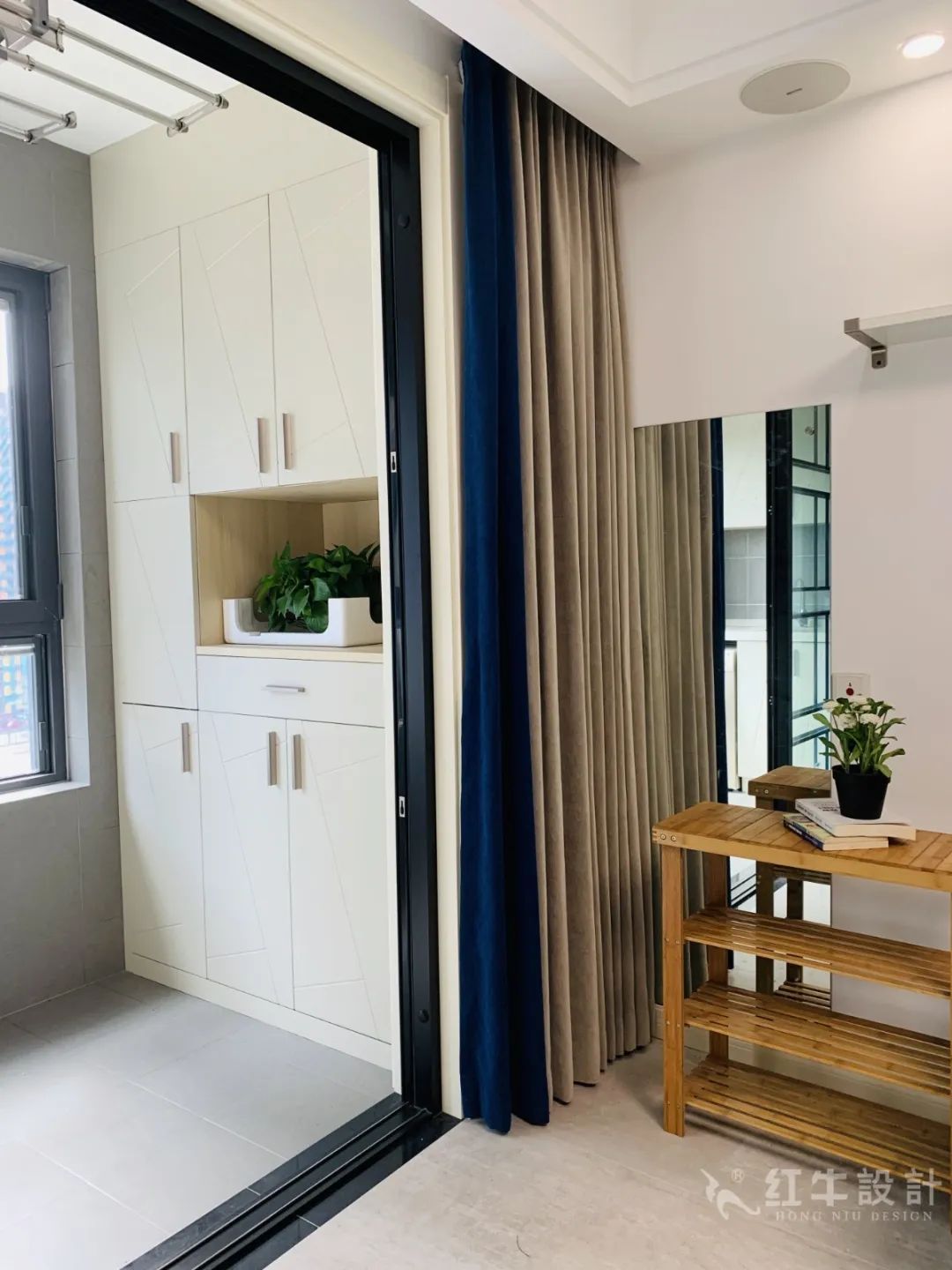 孟憲濤_保利國際社區(qū)115㎡現(xiàn)代北歐--簡潔明亮之家，一人獨居太愜意！08實景效果_陽臺