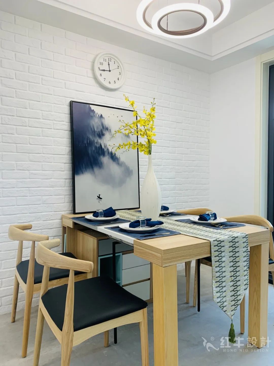 孟憲濤_保利國際社區(qū)115㎡現(xiàn)代北歐--簡潔明亮之家，一人獨居太愜意！11實景效果_餐廳
