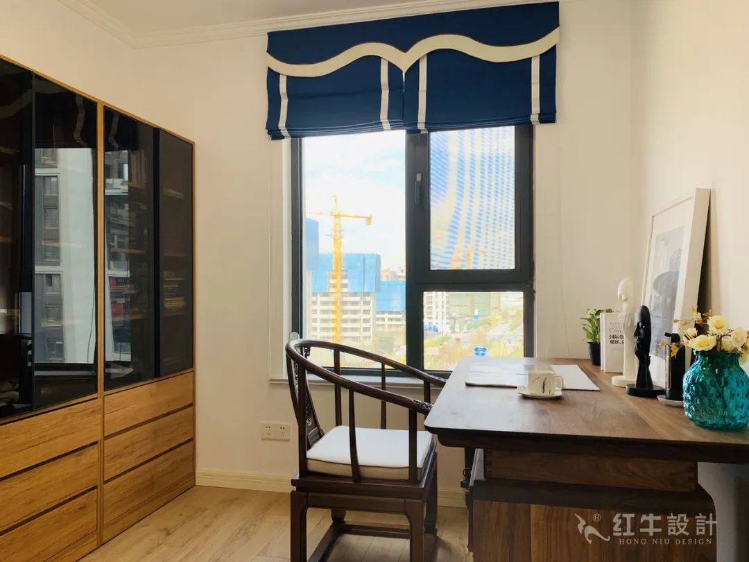 孟憲濤_保利國際社區(qū)115㎡現(xiàn)代北歐--簡潔明亮之家，一人獨居太愜意！17實景效果_書房