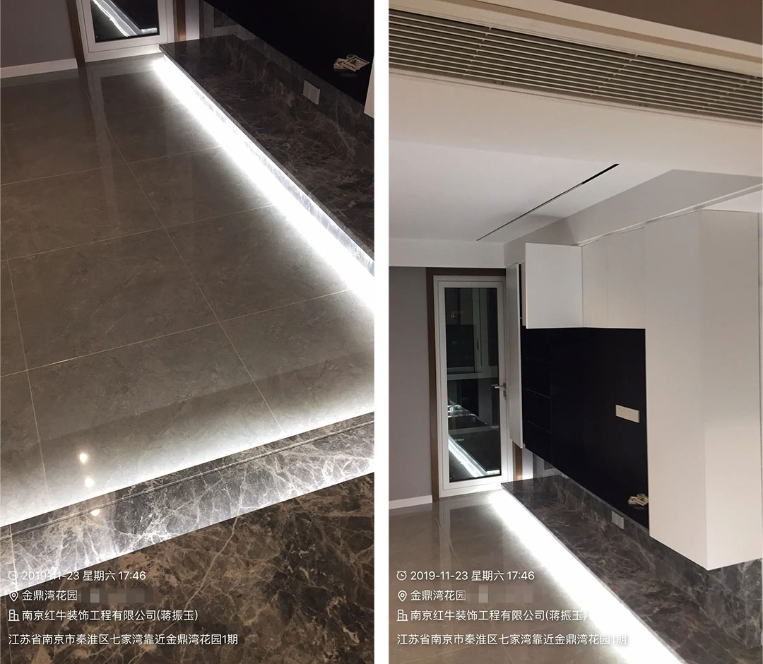 余瑋_金鼎灣花園135㎡輕奢風(fēng)格--老房升級(jí)改造，前后對(duì)比大變樣！06客廳·改造后