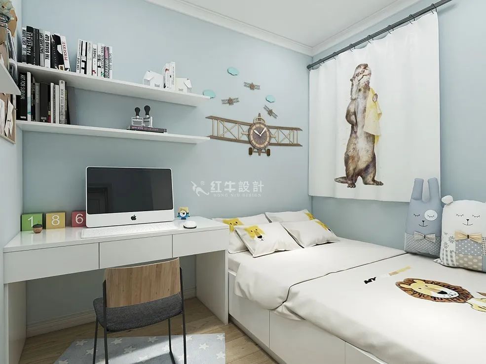 朱明琪_禧和苑89㎡北歐風(fēng)格--經(jīng)典小三房設(shè)計(jì)10兒童房設(shè)計(jì)