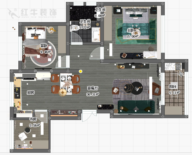 郭志成_御水灣花園73-1-101-90㎡-現(xiàn)代輕奢風(fēng)格_平面圖+logo