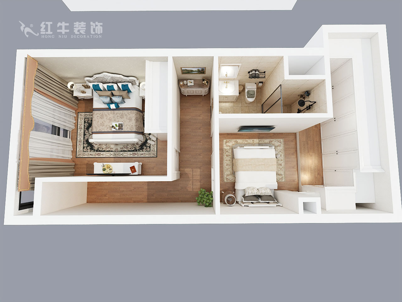 郭志成_悅享家北樓710-90㎡-簡歐風(fēng)格_二樓鳥瞰圖+logo