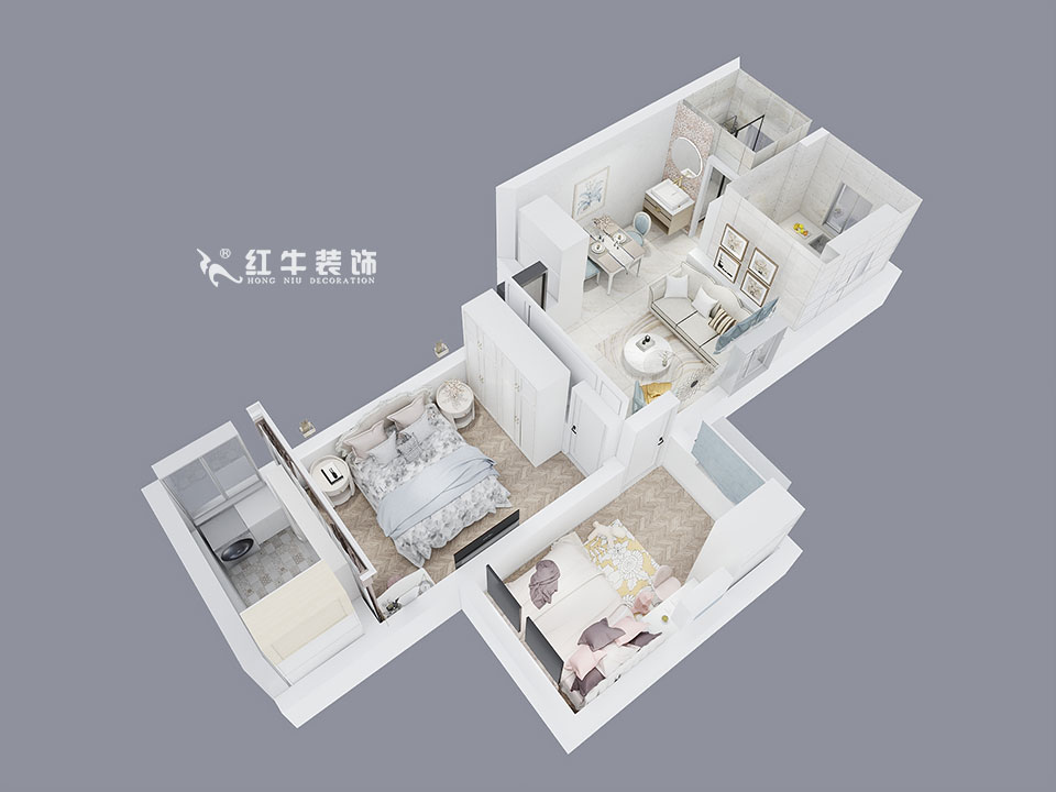 朱明琪_華隆新寓45-201-66㎡-簡(jiǎn)歐風(fēng)格_鳥瞰+logo