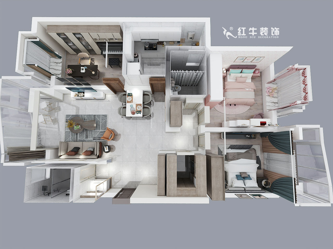 顧娟_蘇寧千秋情緣2-2-301-132㎡-現(xiàn)代輕奢風(fēng)格_鳥瞰圖+logo