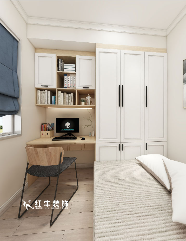 顧娟_金地都會意境118㎡現(xiàn)代風(fēng)格--弧形沙發(fā)設(shè)計，獨(dú)特有創(chuàng)意！10書房設(shè)計+