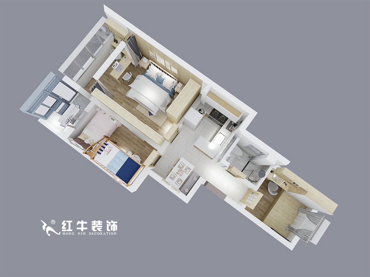 陸利民_瑞金新村70-103-62㎡-北歐風(fēng)格_鳥瞰圖