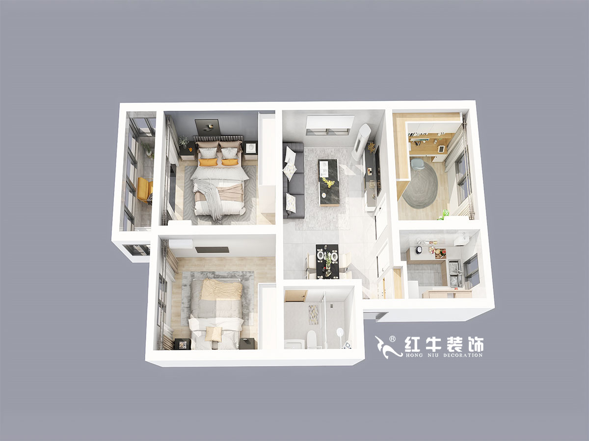 劉萍萍_華陽(yáng)佳園華彩苑45-302-74㎡-簡(jiǎn)約風(fēng)格_鳥瞰圖