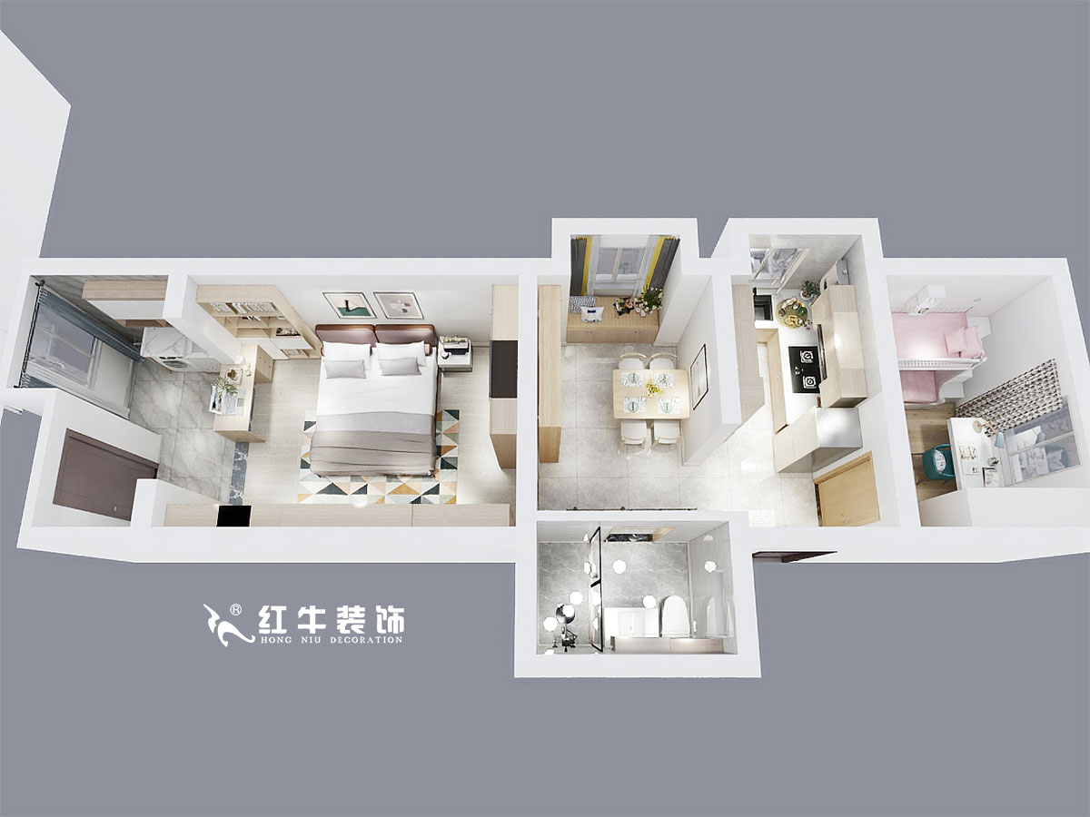 顧娟_龍蟠中路474-5-102-70㎡-簡約北歐風格_鳥瞰圖