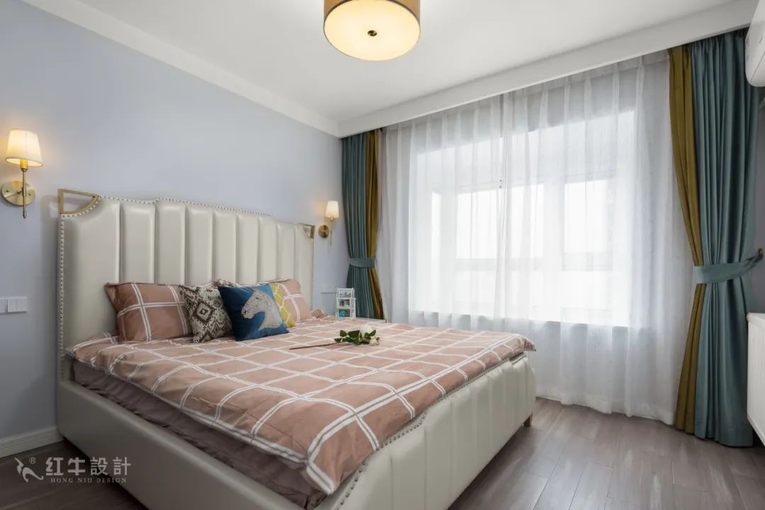 85后夫婦的美式輕奢家，起名“海藍(lán)之謎”！11臥室