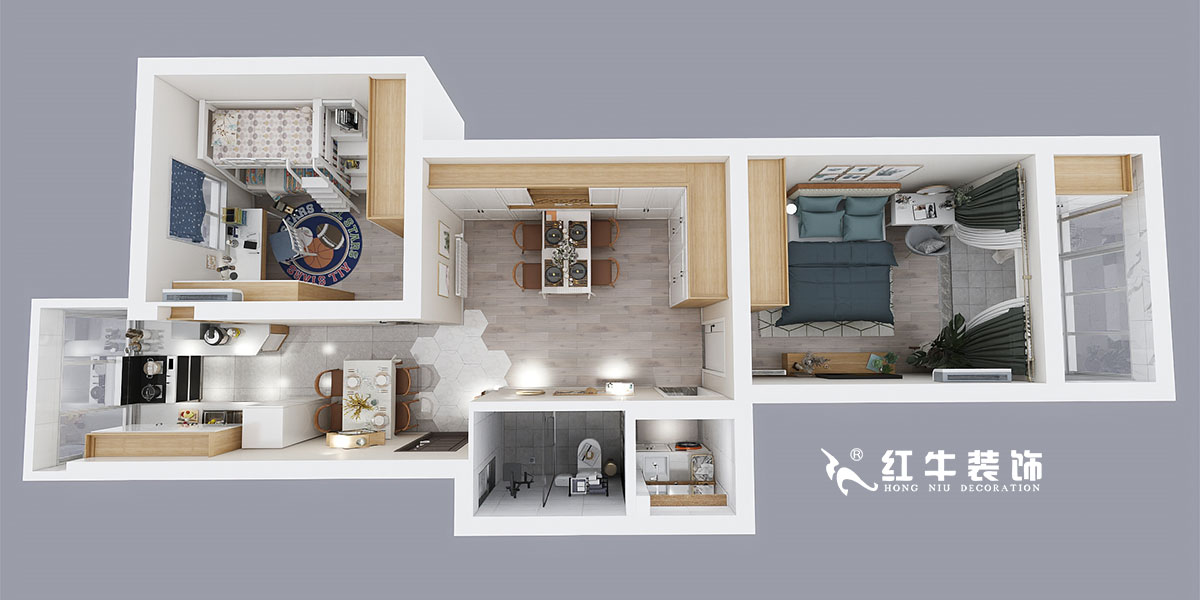 孟憲濤_寧工新寓144號501-70㎡-現(xiàn)代北歐風格00鳥瞰圖