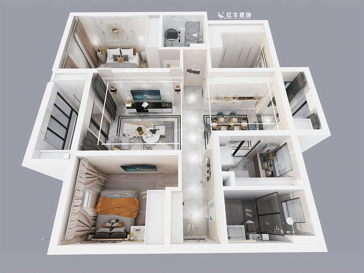 仇美蓉_保利國際社區(qū)2期7-1101-115㎡-現(xiàn)代輕奢風格00鳥瞰圖