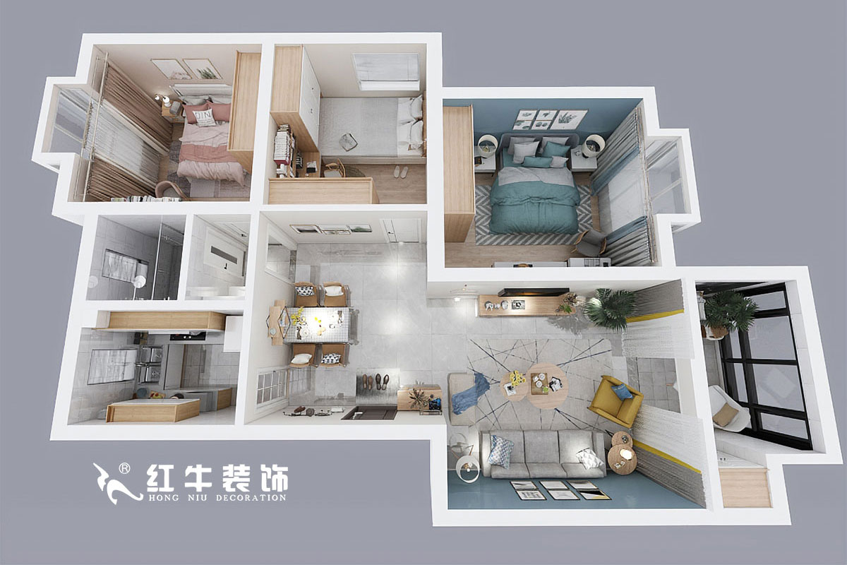 劉小勇_誠(chéng)品城65-103-100㎡-現(xiàn)代簡(jiǎn)約風(fēng)格00鳥瞰圖