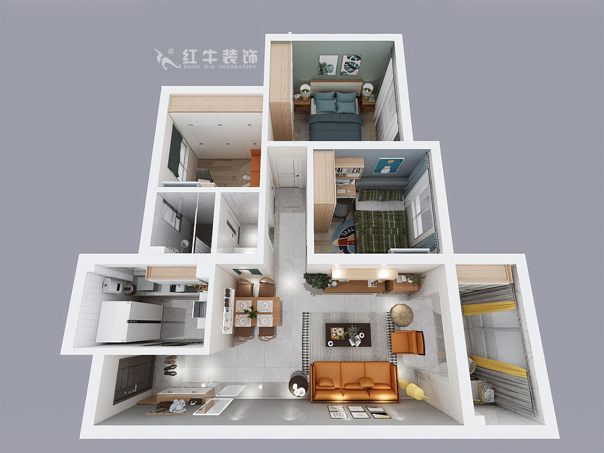 仇美蓉_石埠灣秋山苑3-1-1002-81㎡-現(xiàn)代風(fēng)格_3室1廳1衛(wèi)_成品家¥100379→00鳥(niǎo)瞰圖