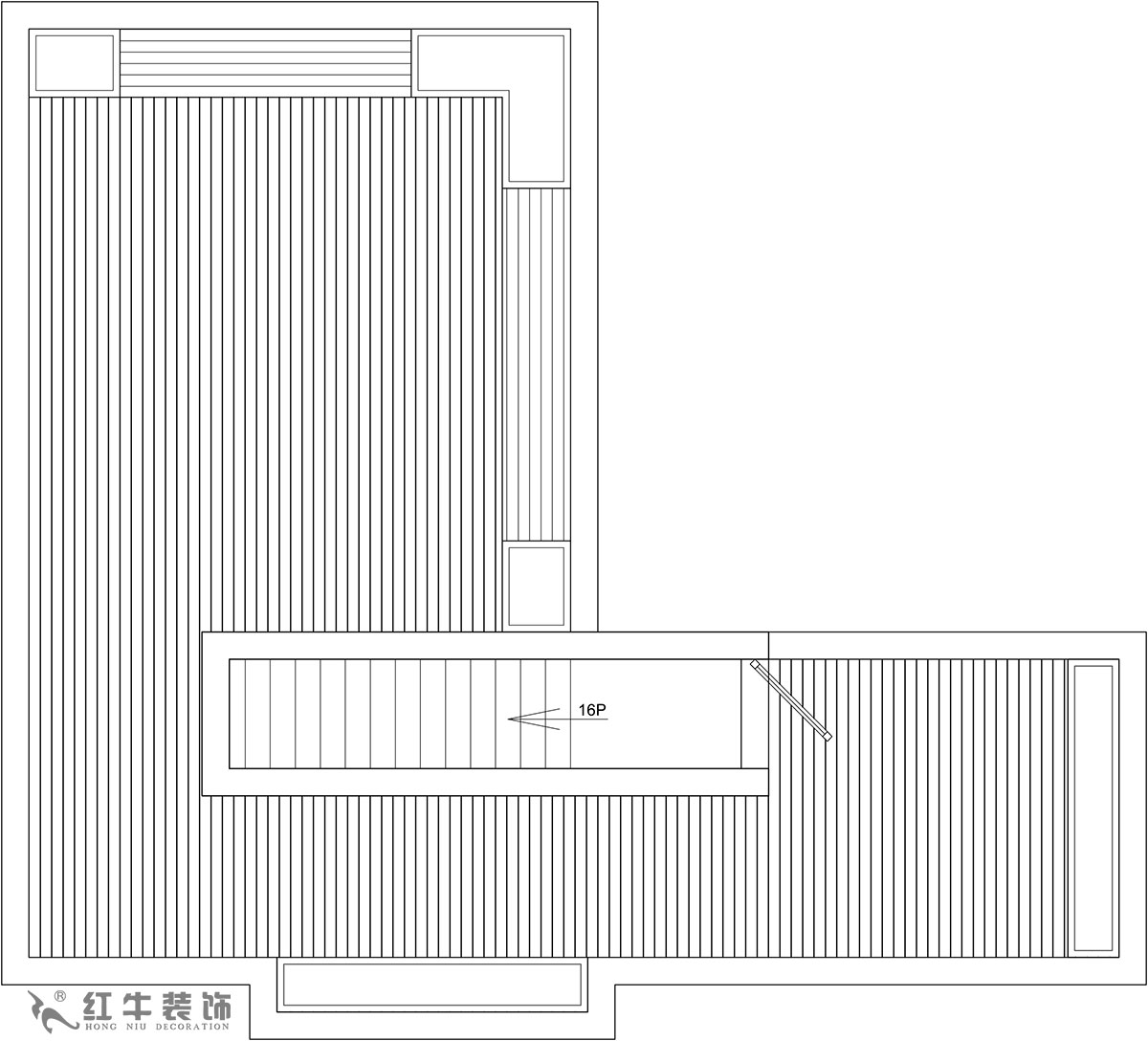 【實(shí)景案例】余瑋_棲園-200㎡-輕奢風(fēng)格_4室3廳3衛(wèi)（新房裝修）_全包35萬(wàn)00_06頂樓則是全敞開(kāi)式露臺(tái)，提供很大的綠植場(chǎng)地。