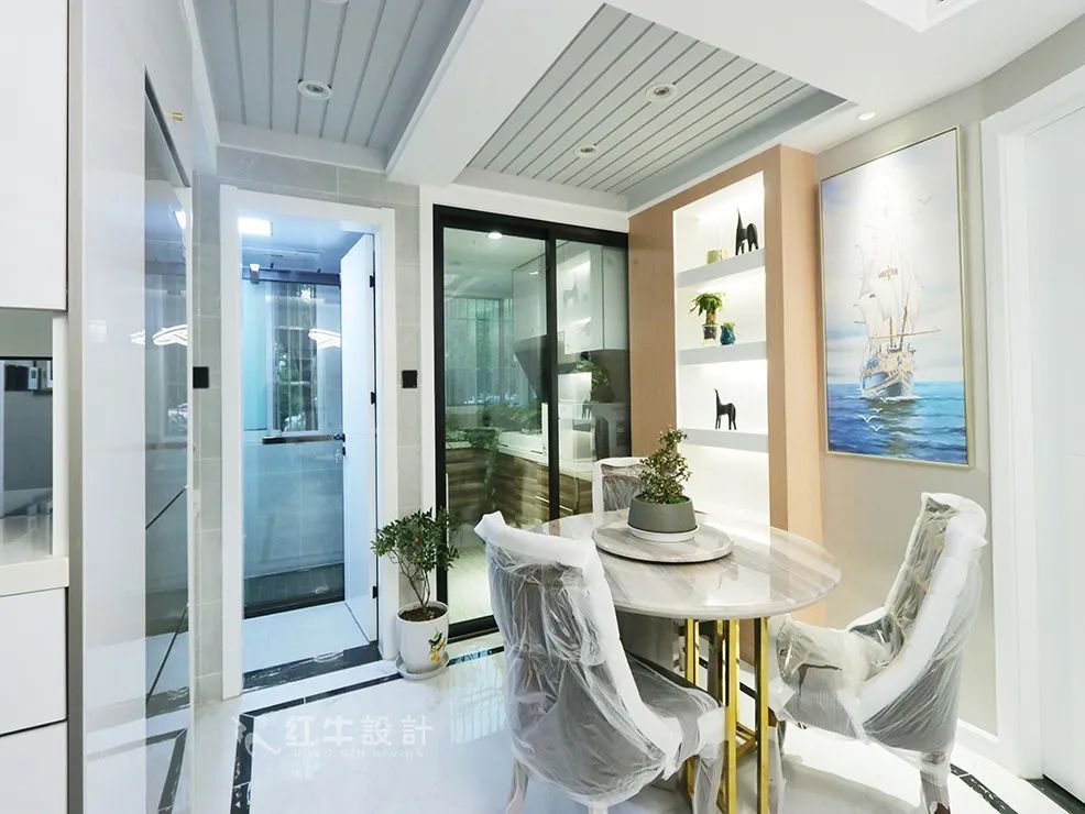 賈庭_景明佳苑75㎡現(xiàn)代簡約--看小戶型如何擠出3間臥室08餐廳