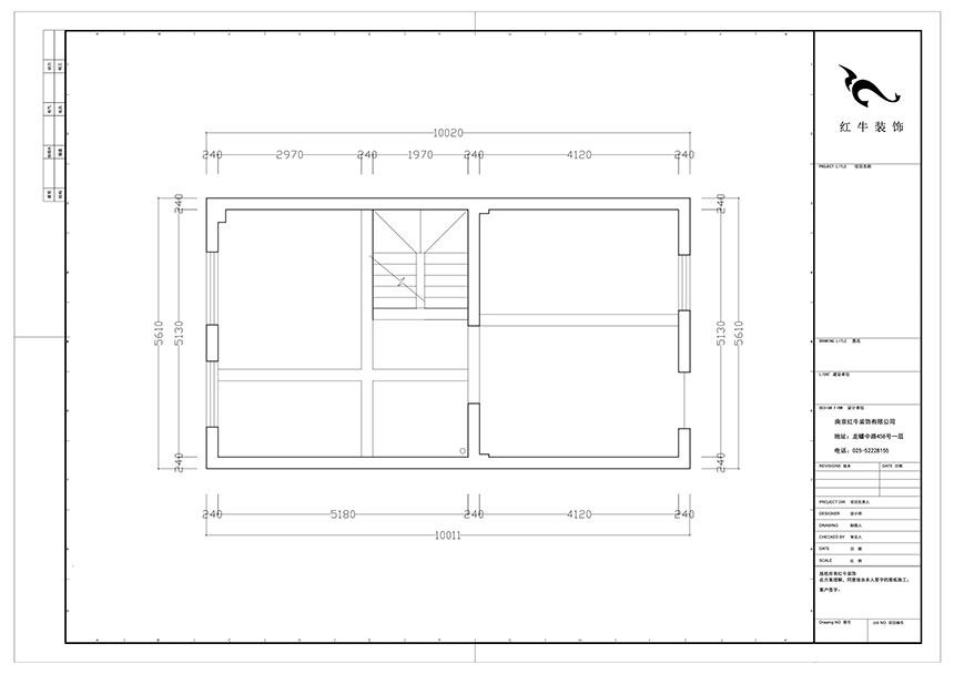 陸利民_香地美舍602-156㎡-新中式風格_5室2廳3衛(wèi)（新房裝修）_定制家￥208000_全包25萬00_01一層原始結(jié)構(gòu)圖