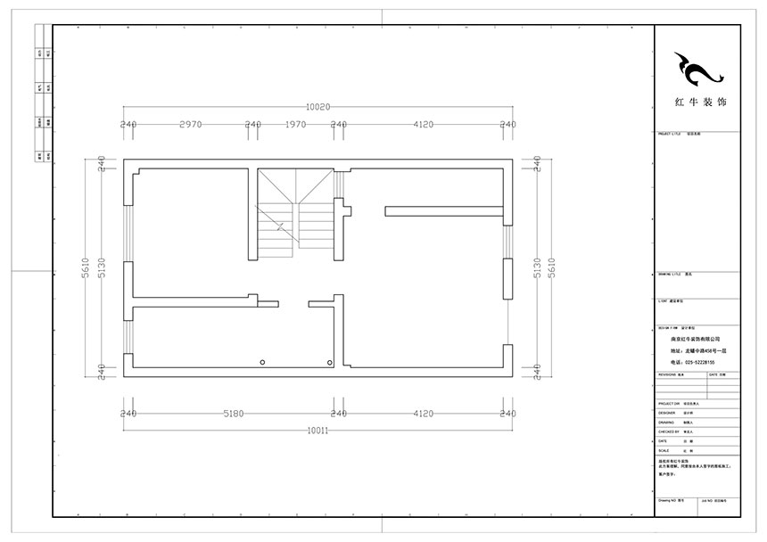 陸利民_香地美舍602-156㎡-新中式風格_5室2廳3衛(wèi)（新房裝修）_定制家￥208000_全包25萬00_03三層原始結(jié)構(gòu)圖