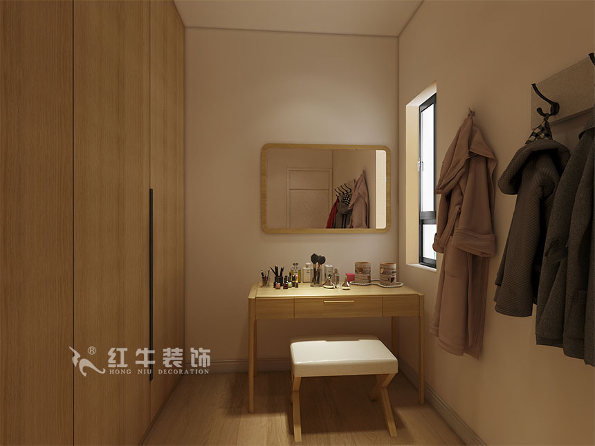 魏利利_津橋華府82㎡現(xiàn)代簡(jiǎn)約｜顛覆傳統(tǒng)客廳，即是休閑書(shū)吧又是影院11衣帽間