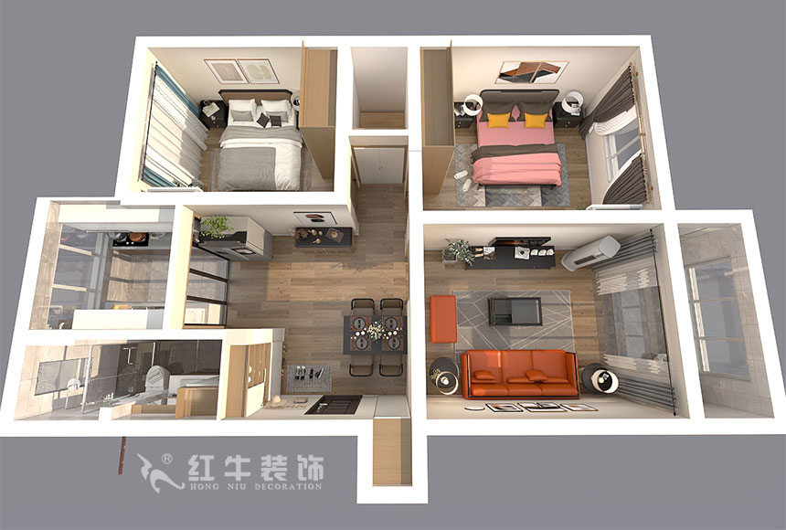 顧娟_全福小區(qū)10-201-90㎡-現(xiàn)代風(fēng)格_2室2廳1衛(wèi)(舊房裝修)_半包¥66800_全包13萬00_04鳥瞰圖