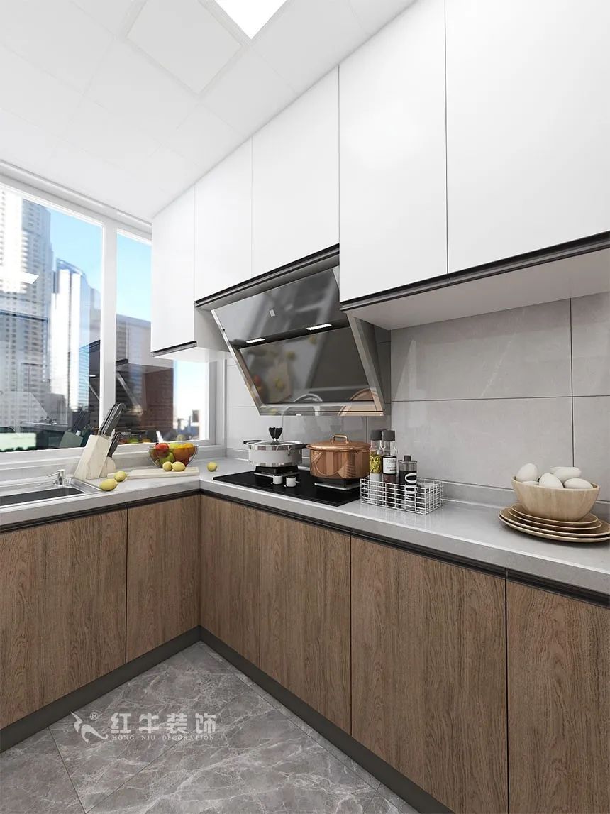 沙發(fā)不要靠墻，這樣設(shè)計(jì)才夠別致?。櫨阓東城水岸115㎡現(xiàn)代風(fēng)格_3室2廳1衛(wèi)_舊房裝修_全包17萬(wàn)）08