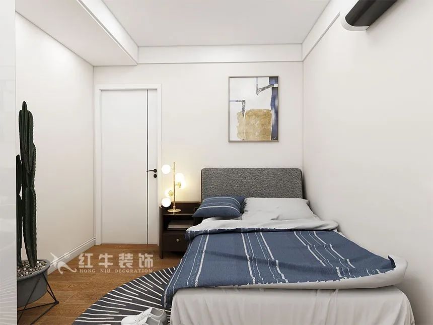 沙發(fā)不要靠墻，這樣設(shè)計(jì)才夠別致?。櫨阓東城水岸115㎡現(xiàn)代風(fēng)格_3室2廳1衛(wèi)_舊房裝修_全包17萬(wàn)）13