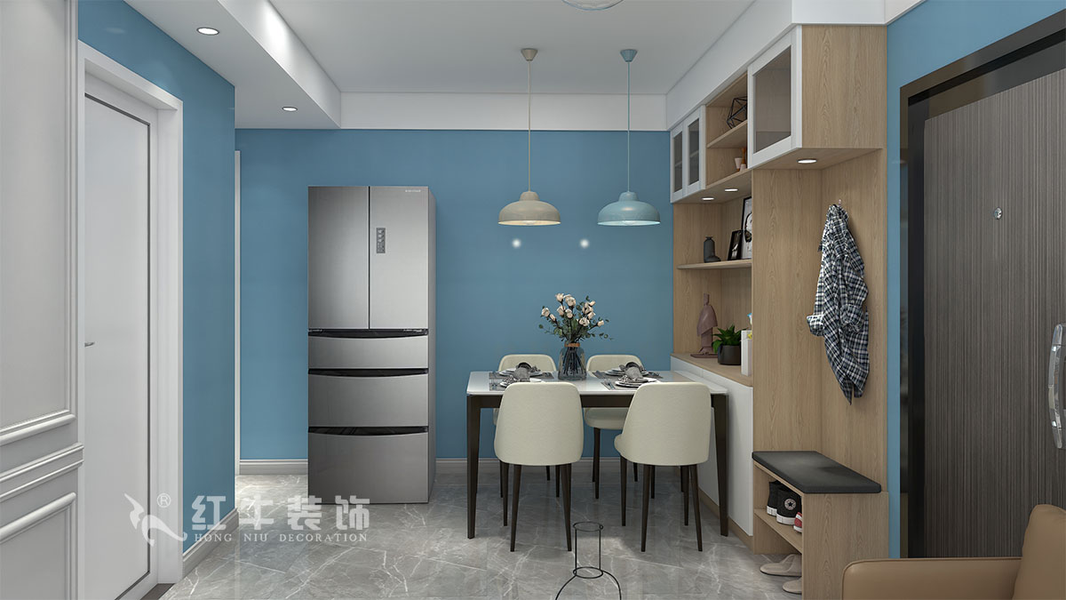 朱明琪|御道嘉庭8-110-82㎡-現(xiàn)代簡約風格|2室2廳1衛(wèi)|新房裝修|定制家¥123516|全包12萬|02餐廳