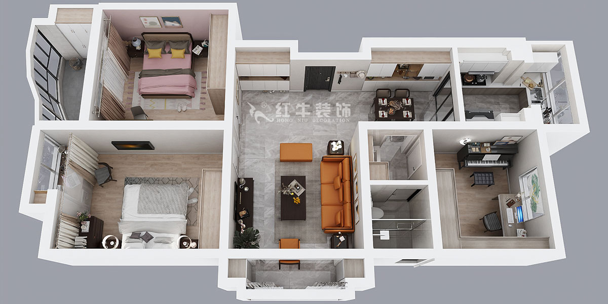 劉萍萍|石城家園5-1-301-109㎡-簡約風格|3室2廳1衛(wèi)|老房裝修|定制家¥147670|全包14