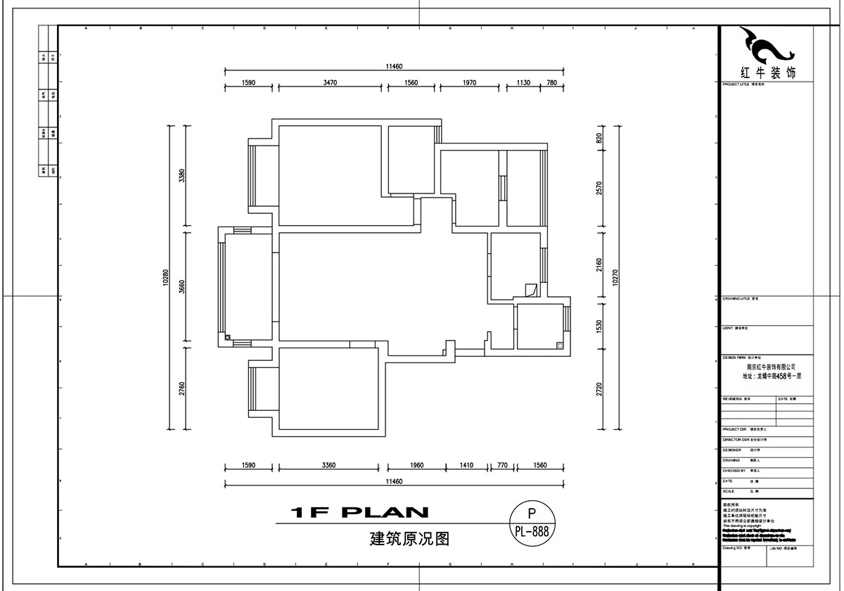 劉萍萍|中南山錦花城10-1-802-97㎡-簡約風(fēng)格|3室2廳2衛(wèi)|老房裝修|定制家¥132780|全包14萬|00_01建筑原況圖