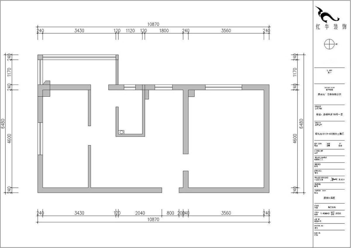 【實(shí)景案例】朱明琪|銅坊苑10-34-603-55㎡-現(xiàn)代簡約風(fēng)格|2室2廳1衛(wèi)|老房裝修|定制家¥89200|全包10萬|00_01原始結(jié)構(gòu)圖