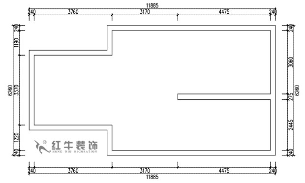 張桐瑋｜雨花村19-701-110㎡-現(xiàn)代簡(jiǎn)約風(fēng)格｜3室2廳1衛(wèi)｜新房裝修｜定制家￥124244｜全包12萬｜00_03二層原始結(jié)構(gòu)