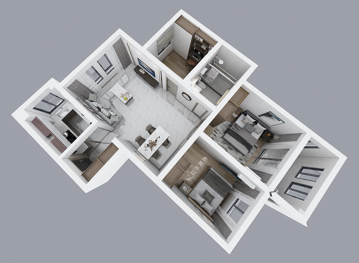 陸利民|樂居雅14-2-804-90㎡-原木簡(jiǎn)約風(fēng)格|3室2廳1衛(wèi)|新房裝修|定制家¥111670|全包11