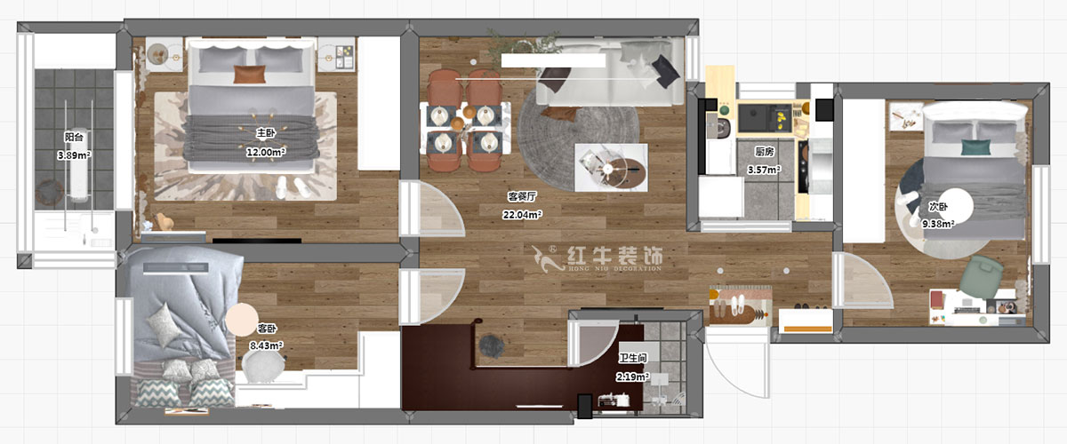 劉萍萍|華陽家園華彩苑47號(hào)702室-78㎡-簡約風(fēng)格|3室2廳1衛(wèi)|老房裝修|定制家¥111517|全包11