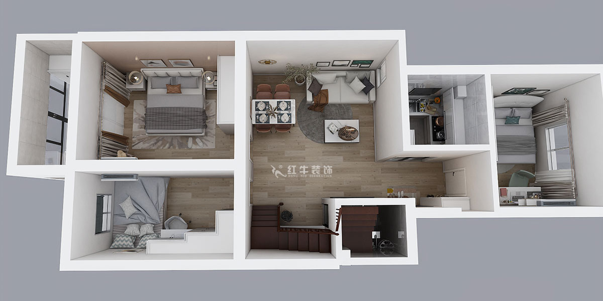 劉萍萍|華陽家園華彩苑47號(hào)702室-78㎡-簡約風(fēng)格|3室2廳1衛(wèi)|老房裝修|定制家¥111517|全包11