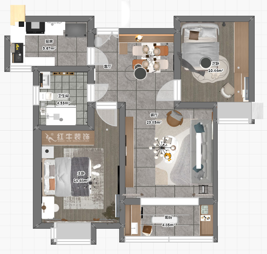 劉萍萍|錦華新城13-1-2002-82㎡-簡約風格|2室2廳1衛(wèi)|老房裝修|定制家|全包11