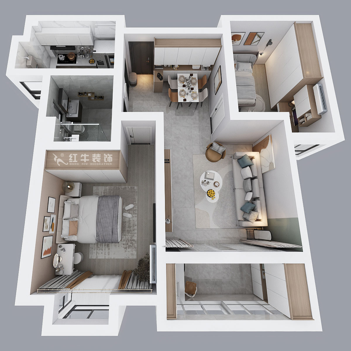 劉萍萍|錦華新城13-1-2002-82㎡-簡約風格|2室2廳1衛(wèi)|老房裝修|定制家|全包11
