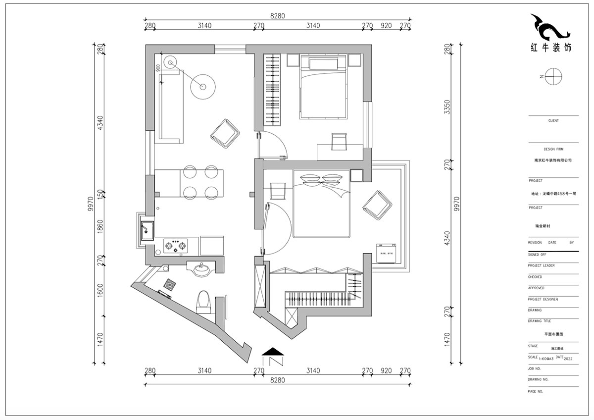 朱明琪|瑞金新村23-504-1902-69㎡-現(xiàn)代簡約風(fēng)格|2室1廳1衛(wèi)|老房翻新|定制家|全包12萬|00_02平面設(shè)計(jì)圖
