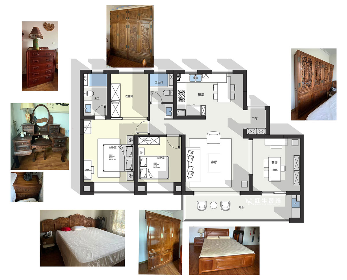 陸利民｜金基中北映樾府5-702-140㎡-中式風(fēng)格｜4室2廳2衛(wèi)｜精裝修改造｜改造家｜全包13