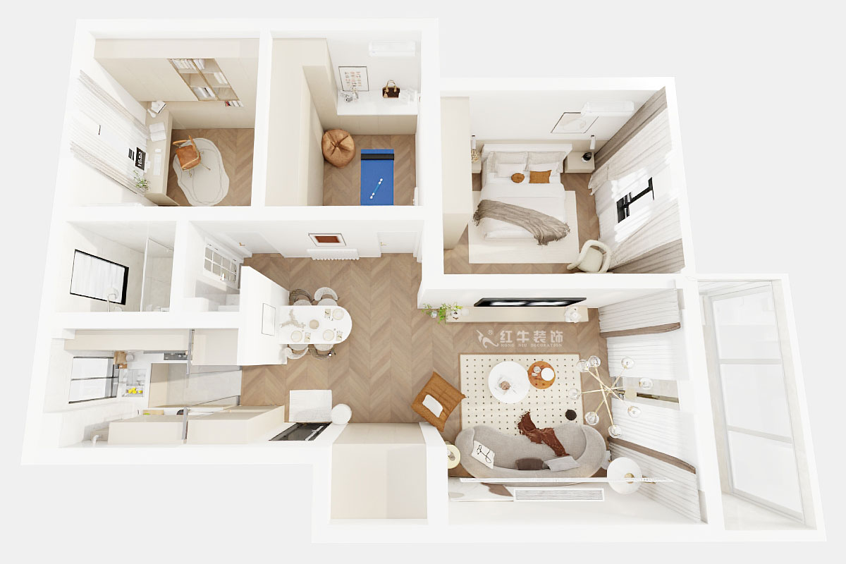 顧娟|天福園小區(qū)31-401-90㎡-現(xiàn)代簡約風(fēng)格|3室2廳1衛(wèi)|舊房裝修|定制家|全包13