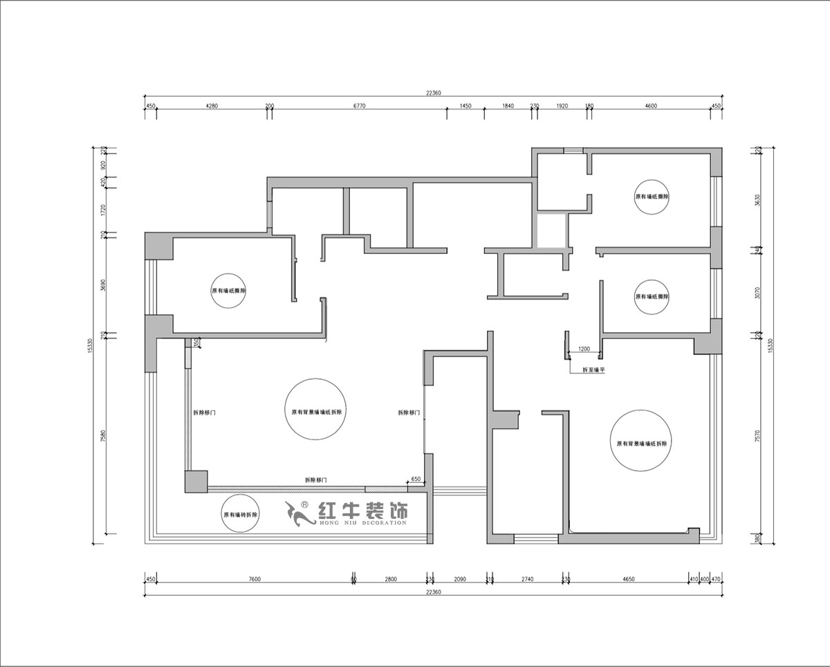 【實(shí)景案例】朱明琪|天鵝堡花園-280㎡-現(xiàn)代輕奢風(fēng)格|3室2廳2衛(wèi)|精裝修改造|改造家|全包30萬|00_01原始結(jié)構(gòu)圖