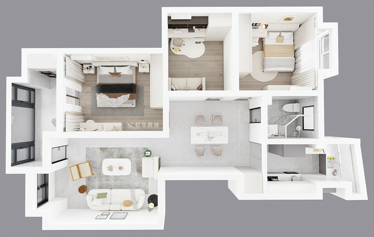 劉萍萍|龍翔鳴翠苑17-702-112㎡-現(xiàn)代簡約風(fēng)格|3室2廳1衛(wèi)|老房裝修|定制家|全包14